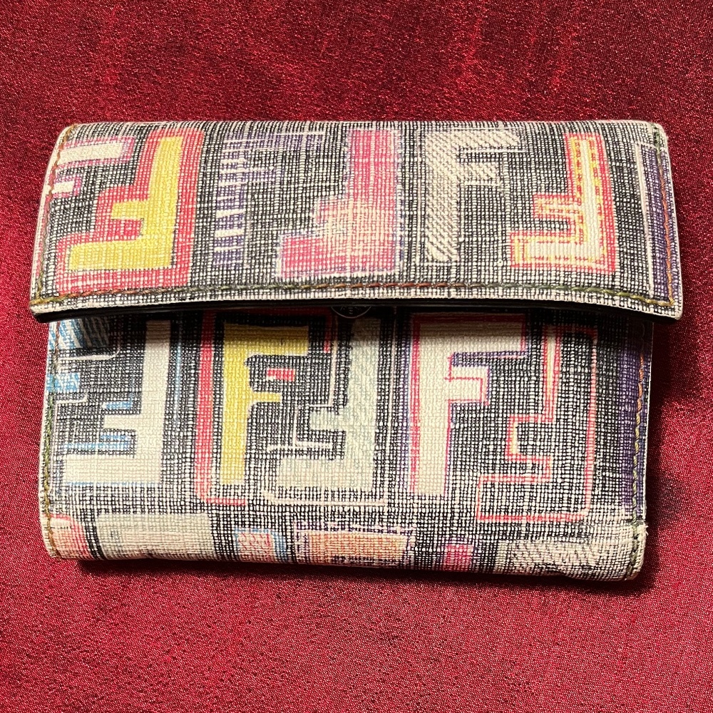 Fendi Colorful Zucca Print Wallet, Multi - image 1